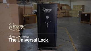 Cannon Safe-FAQs-How to Change the Universal Lock