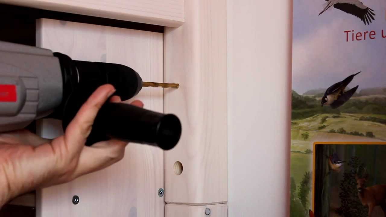 Hochbett an der wand fixieren youtube Hochbett für 2 erwachsene selber bauen