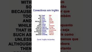 Treine conectivos fáceis em Inglês 🩵 #reels #english #inglês #inglesiniciante