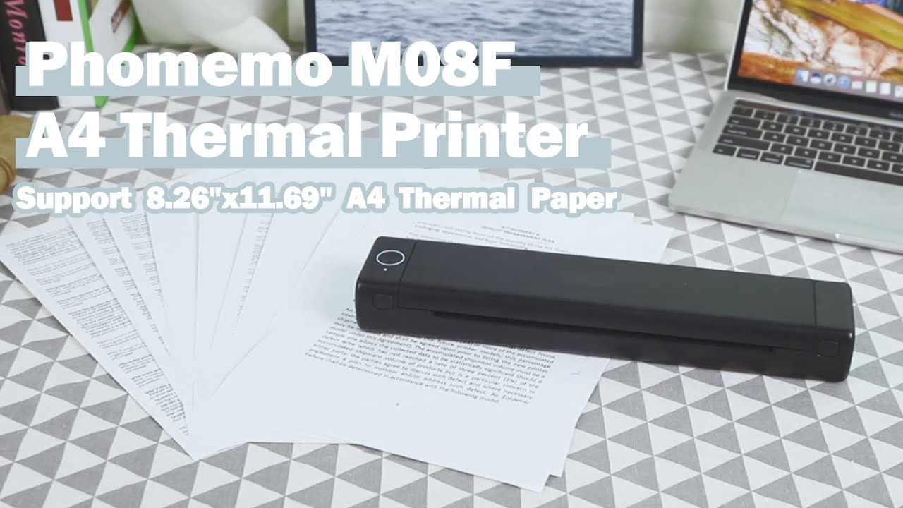 Phomemo M08F A4 Thermal Printer 216mm Portable Printer Inkless