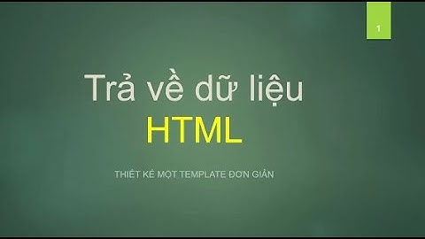 #55 NodeJS - Trả về dữ liệu HTML