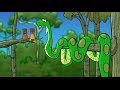 Kids Learning Vocabulary With The Green Anaconda Song