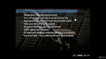 What You Should Do   Takeaways - Creating a Hacking Lab (CISA, CEH, CISSP)