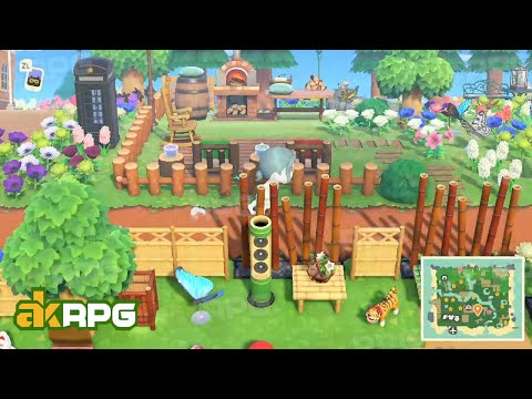 ACNH Natural Cottagecore Rural Island (Japanese Bamboo Garden, Hot Spring, Sawmill) - Animal Crossing Island Ideas