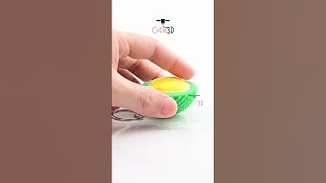 🍈 Cutie3D Keycap Fidget Keychain Durian Keychain #shorts #3dprinting #clicker #keychain