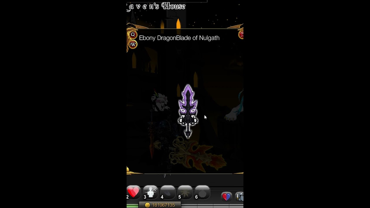 AQW How To Get Ebony Dragonblade Of Nulgath! AQWorlds 