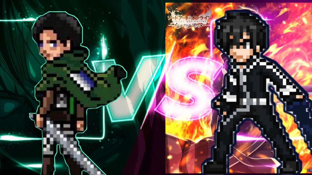 AOT VS SAO Levi VS Kritio Jump Force Mugen v9