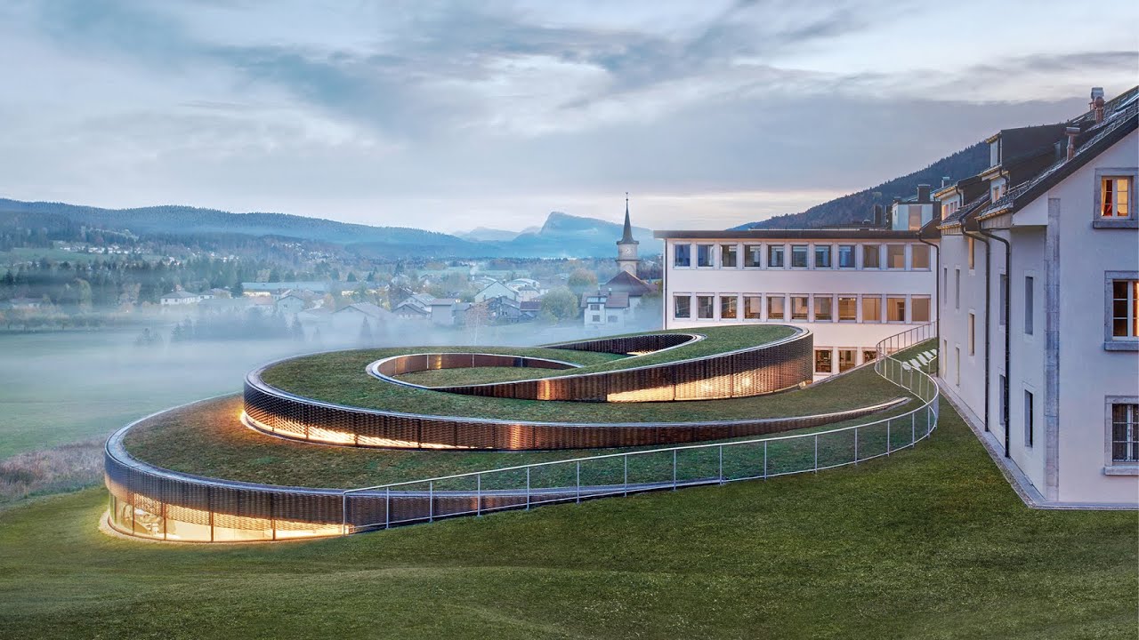 Load-Bearing Curved Glass Facade at Musée Atelier Audemars Piguet