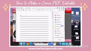 How to Make PDF files from Canva Editable