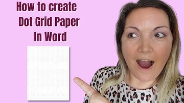 How to create Dot Grid Paper in Word
