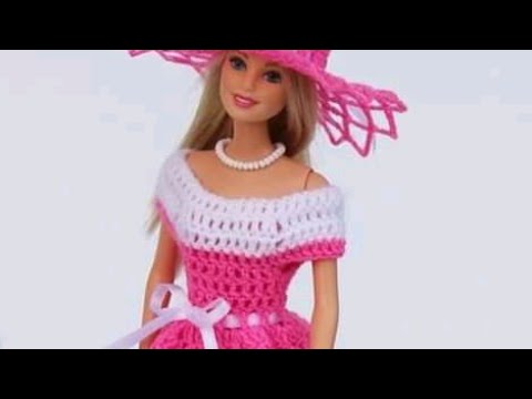 Como fazer Vestido para Barbie em Crochê - Uma Receita, 3 modelos  diferentes - Passo a Passo 