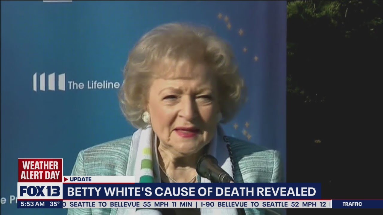 Betty White's cause of death revealed FOX 13 News YouTube