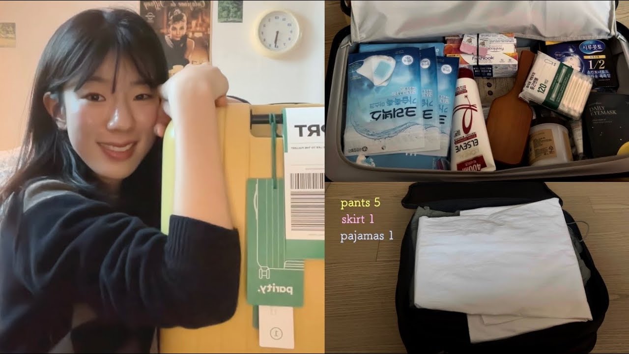 🇪🇸 PACK WITH ME.스페인 교환학생 짐 싸기 대장정. 캐리어∙배낭 고르기. 이대로만 챙기시면 됩니다🧳