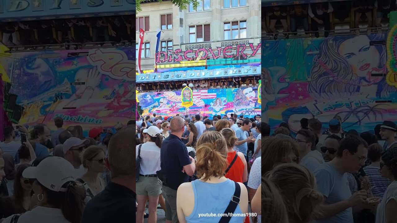Züri Fäscht / Chilbi beim Stadthausquai in Zürich / Stadt Zürich / Schweiz 2023 / #shorts