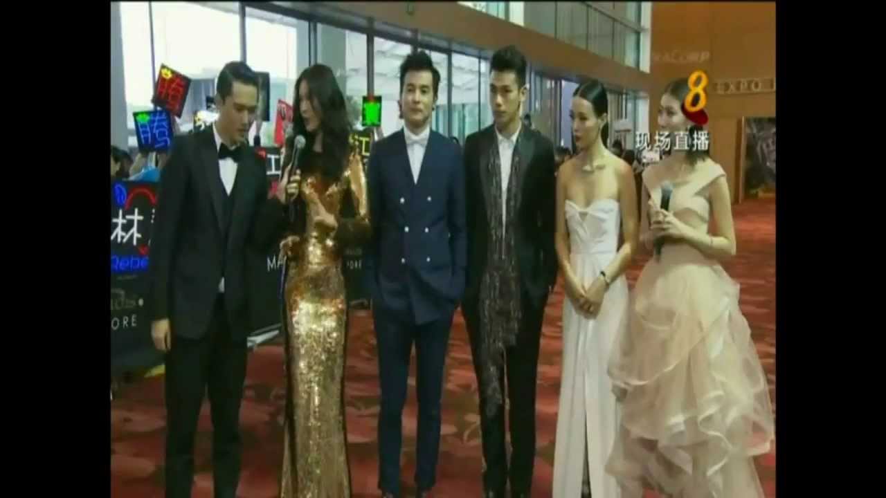 Star Awards  红星大奖 2013 - Jesseca Liu, Christopher Lee Awkward. 李铭顺, 刘子绚