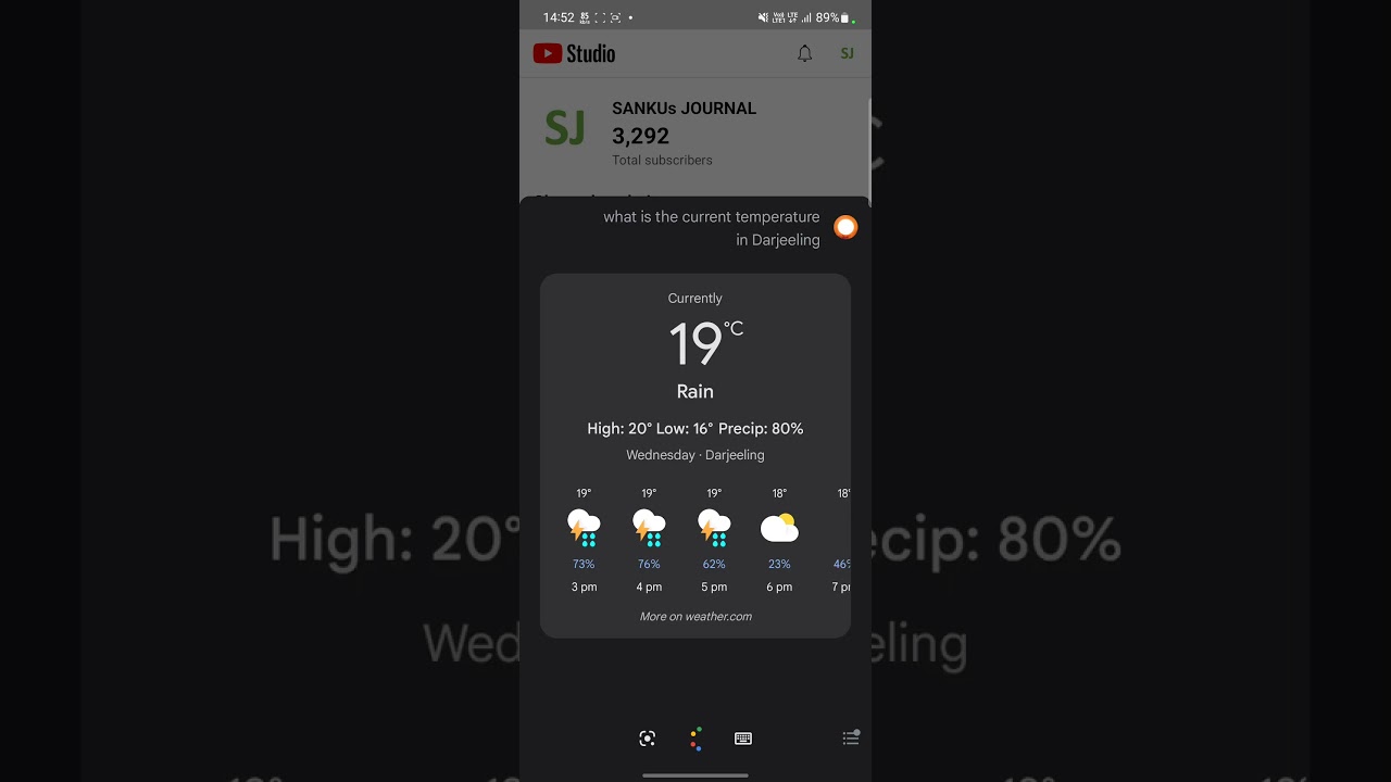 Temperature in Derjeeling