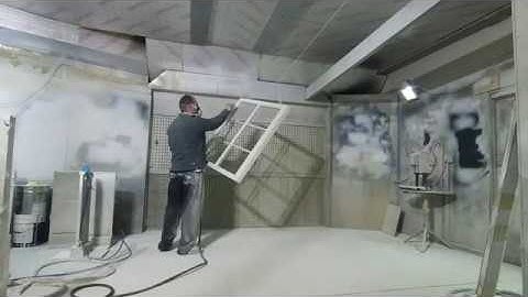 How to spray paint a sash window