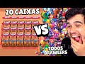 📦 20 CAIXAS VS TODOS OS BRAWLERS DO BRAWL STARS!!