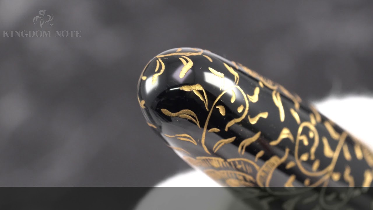 NAKAYA 中屋万年筆 万年筆 シガーモデル ポータブルサイズ 宝相華(沈金