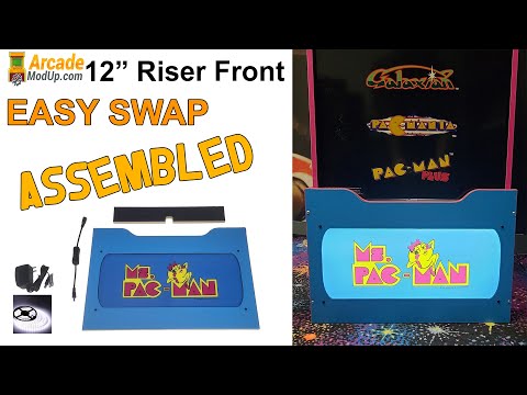 Arcade1Up Lighted Riser Front Mod from ArcadeModUp
