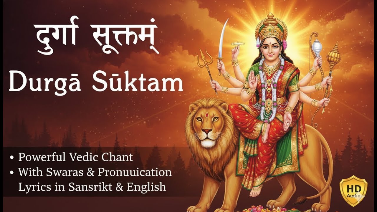Durga Suktam - दुर्गा सूक्तम्  With Lyrics and Meaning - Vedic Chanting