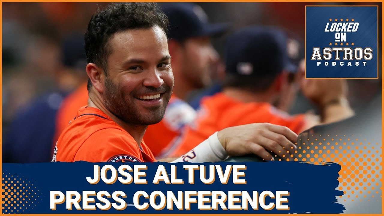 Jose Altuve press conference 2024 Wild Card Series
