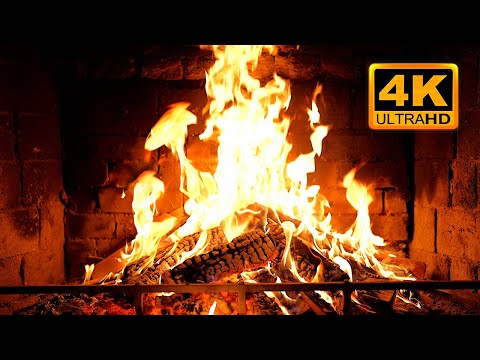 Cozy Fireplace 4K 12 HOURS Fireplace With Crackling Fire Sounds Fireplace Ambience  Cozy Fireplace 4K 12 HOURS Fireplace With Crackling Fire Sounds Fireplace Ambience