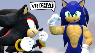 Shadow Meets Deviantart Sonic! (VR Chat)