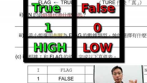 HKDSE ICT 2015 IB Q4bii-iii - 循環累積、布爾 (Boolean)數據類型