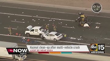 Six car crash on Loop 101 in Scottsdale