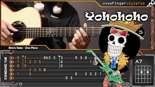 (One Piece) Bink's Sake - Yohohoho - Fingerstyle Guitar (TAB Tutorial) Resimi