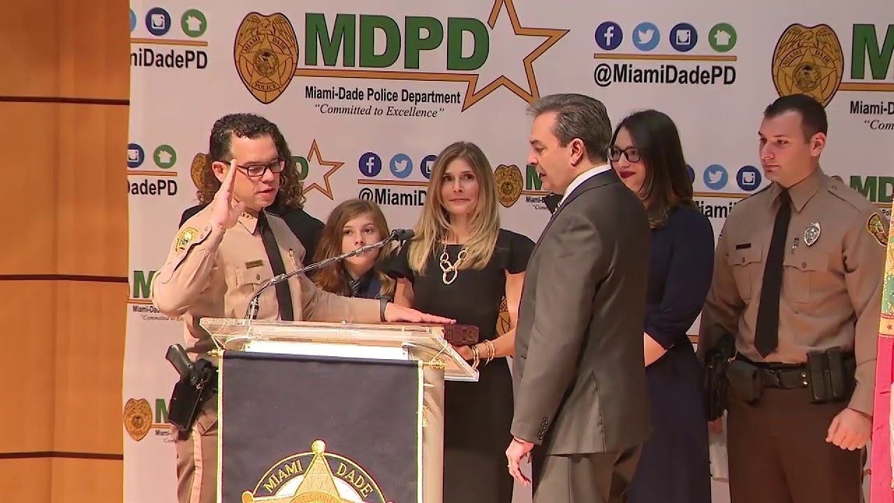 Miami-Dade Police Department swears in new director - YouTube