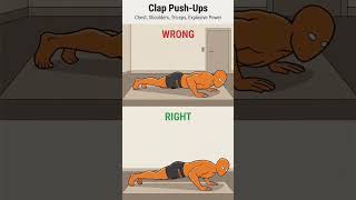 Clap Push-Ups: Most People Do It WRONG! (Fix Your Explosive Power Fast 🔥) #homeworkout #fitness #gym