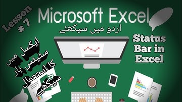 7th Lesson Status Bar in Excel