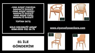 Ham Ahşap Papel, Hasirli Ve Omurga Sandalye İskeleti̇