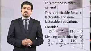 Math - Fsc Part 1 Chapter 4 Solution by Completing Square Method- Math
