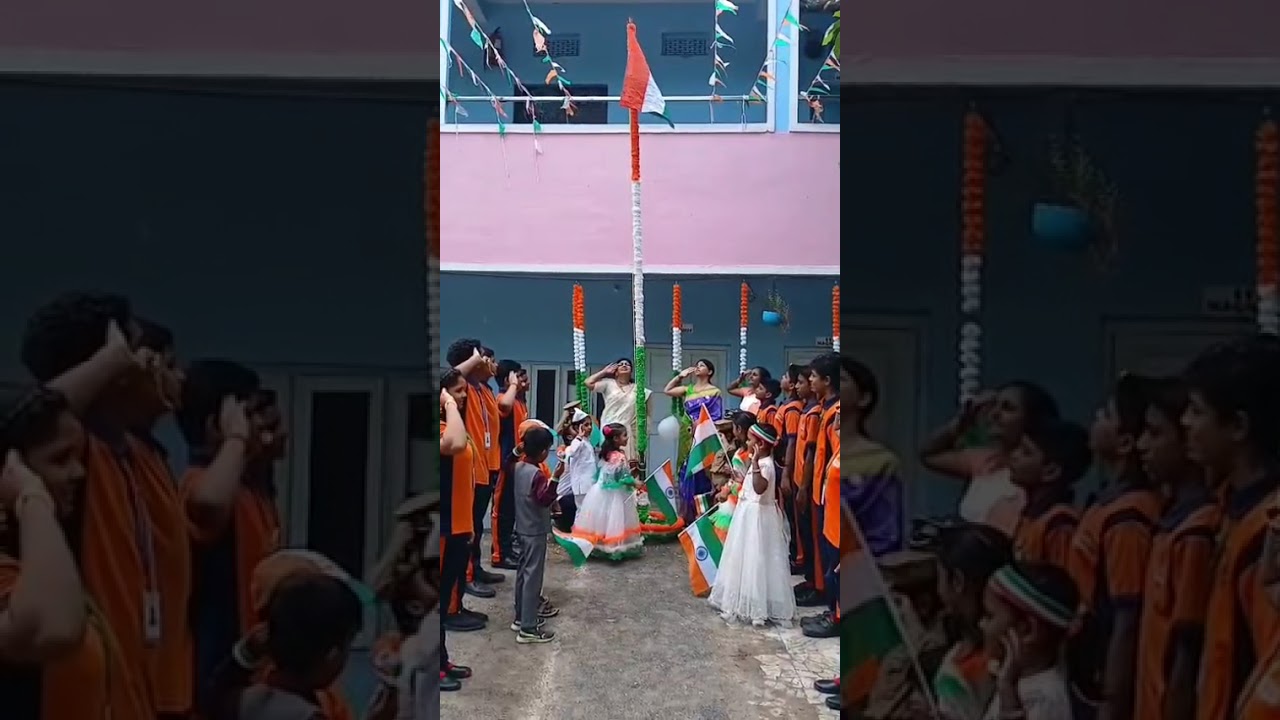 Honoring our tricolor with pride 🇮🇳 Salute to the spirit of freedom! | REMS REPALLE