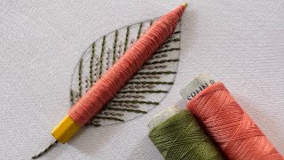 Cute Leaf Embroidery Designs Embroidery For Beginners