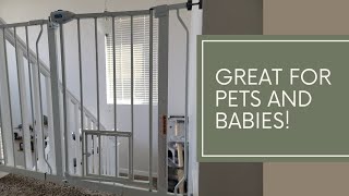 Carlson Extra Wide Walk Through Pet Gate With Small Pet Door Review