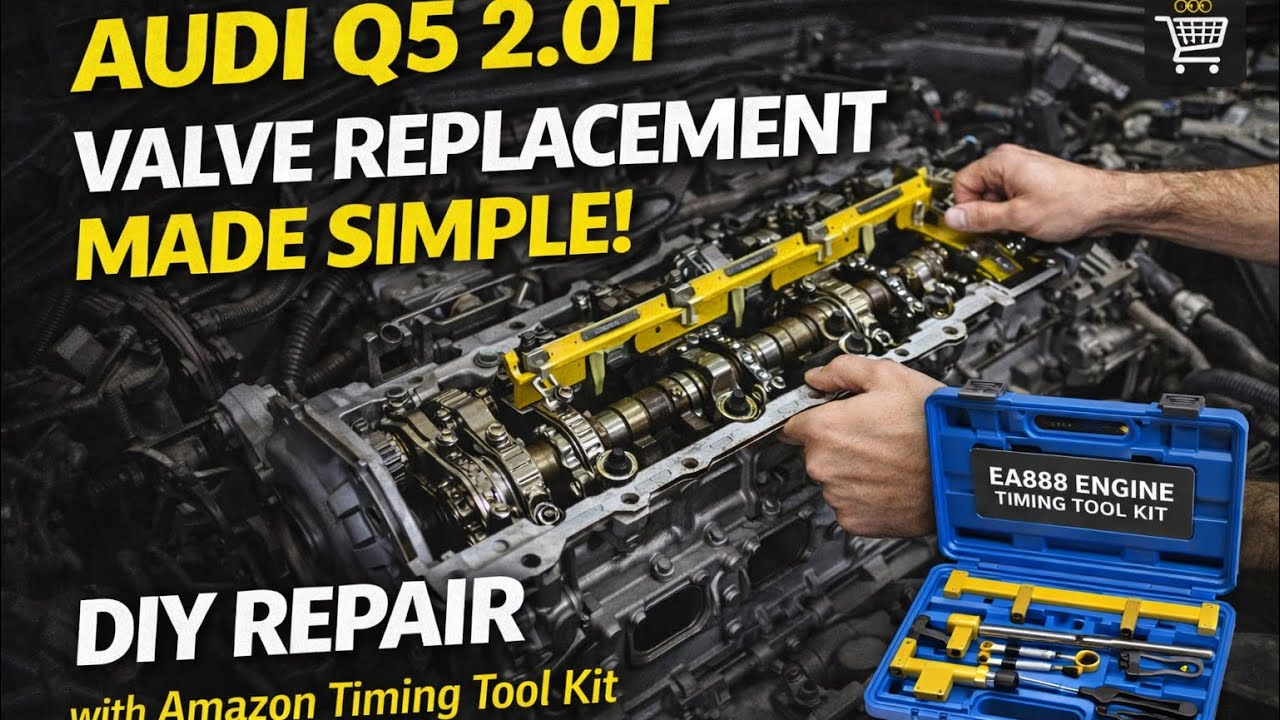 Замена клапанов Audi Q5 2.0T — это просто! Ремонт своими руками с помощью набора инструментов Ama...