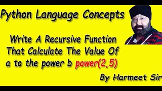 Write a recursive function # that calculate the value of a to the power b | By Harmeet Sir