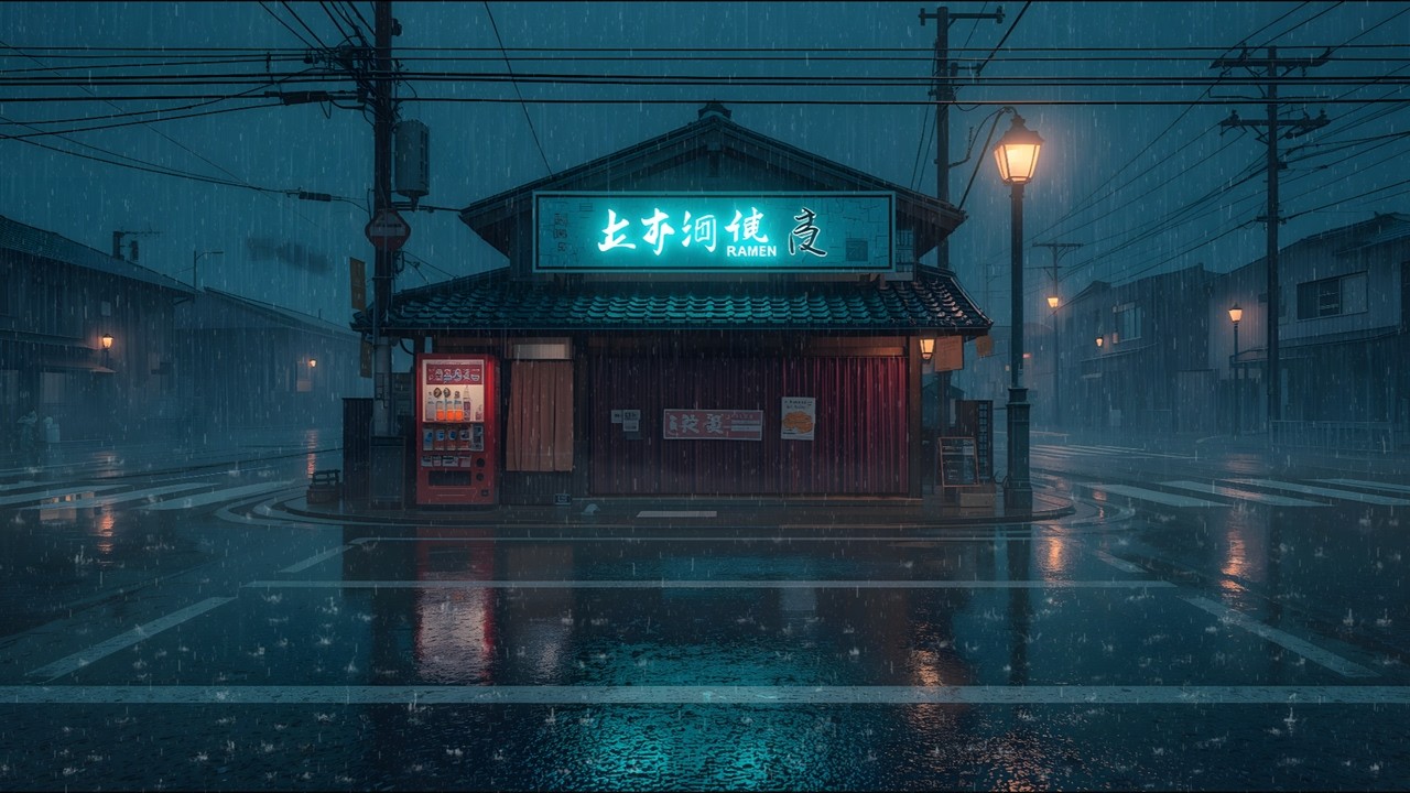 Night Rain in Tokyo 🌧 Japanese Street Scenes to Improve Sleep Quality