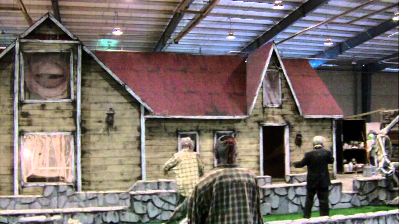 haunted house facade built in 3 days youtube