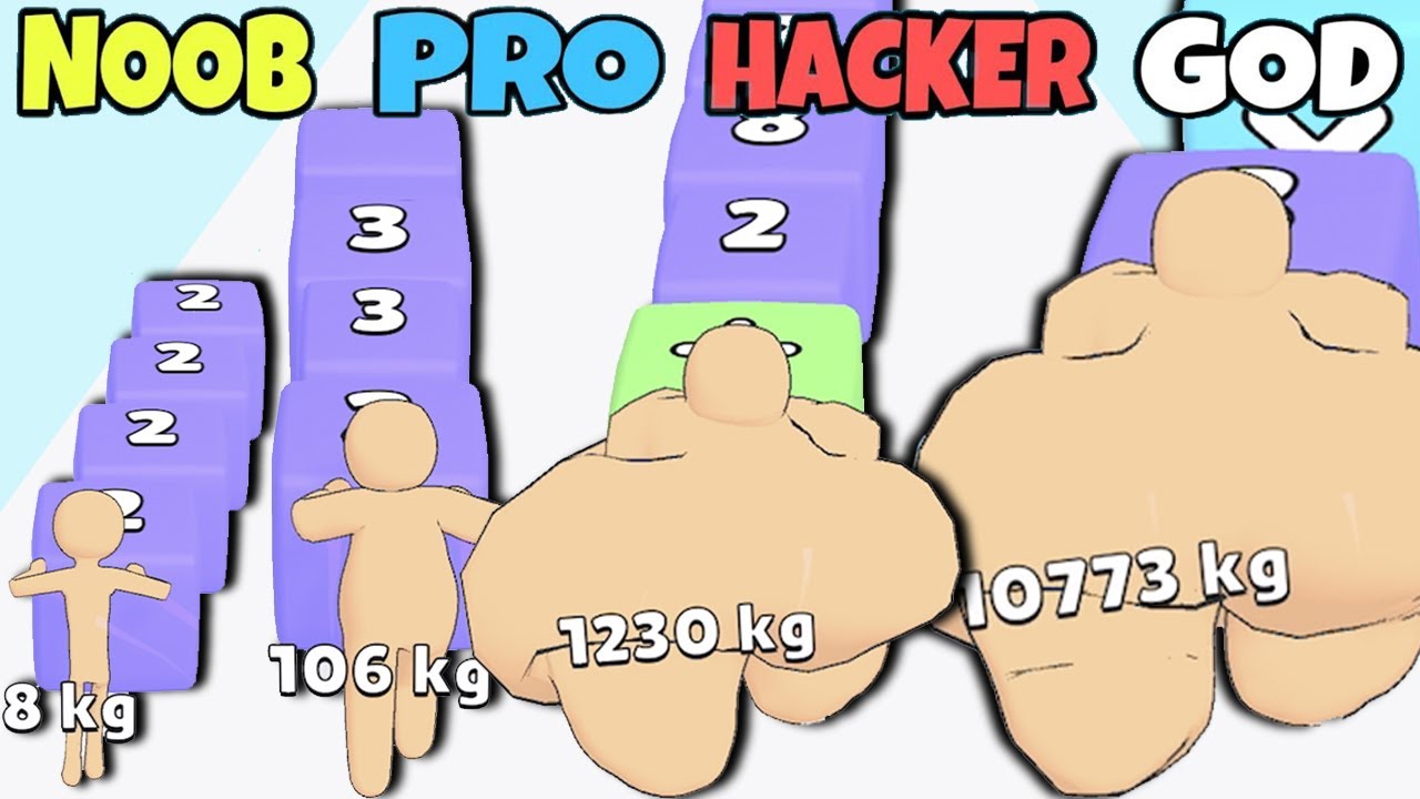 NOOB vs PRO vs HACKER vs GOD in Eat Numbers!