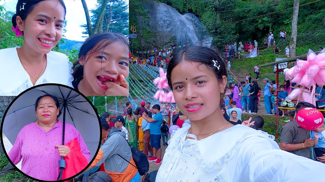visiting waterfalls in Kathmandu || sumnima Rai in the City || 