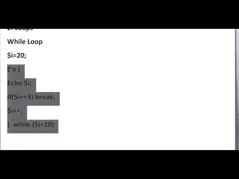 Part 26: Learning Programming (PHP Web Development) with Sammy Hegab - Do While Loop