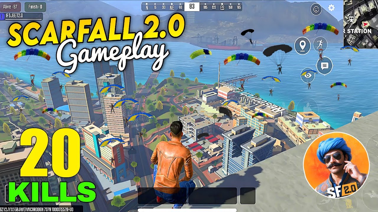20 KILLS 🥶 SCARFALL 2.0 RUSH GAMEPLAY | SOLO vs SQUAD MUMBAI MAP