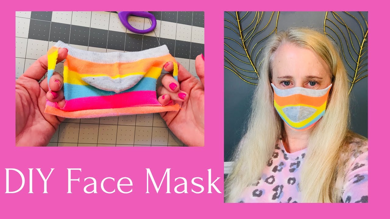 No Sew Face Mask * How to make a face mask using a sock - YouTube