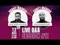 Live Q A Session 11 Hanafi Shafi I Fiqh Shaykh Nooruddeen Shaykh Jamili