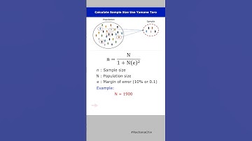 How To Calculate Sample Size Use Yamane Taro 1967 #statistics #samplesize #shorts